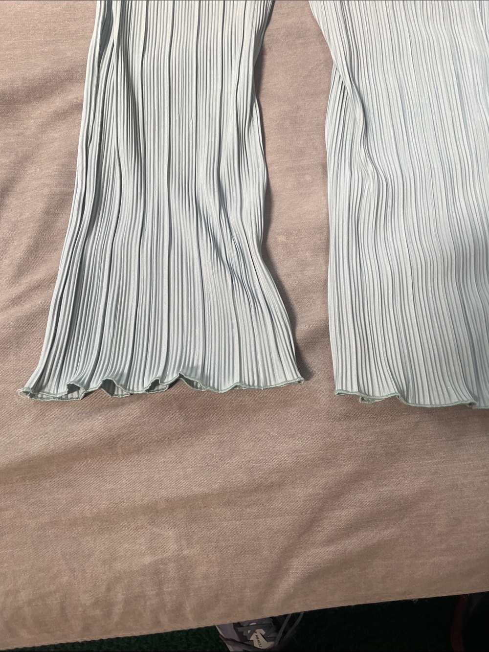 Vans Mint Green Pleated Wide-Leg Pants - Picture 4 of 7